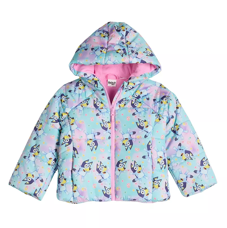 Toddler Girls Dreamwave Bluey Puffer Jacket Deal: Save 82% at Kohl’s