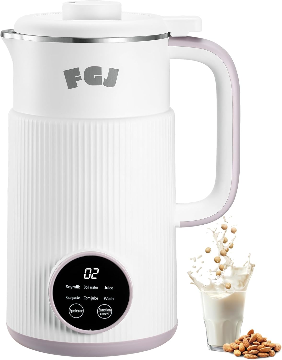 Nut Milk Maker Machine 28OZ, 6 in 1 Soy Milk Maker Blender, Stain