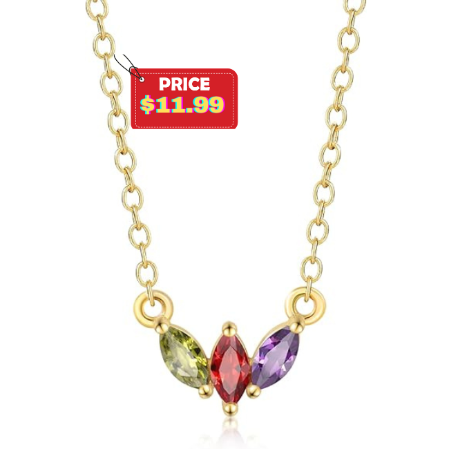 Personalized Birthstone Necklace Deal: Save 57% with Coupon at Store