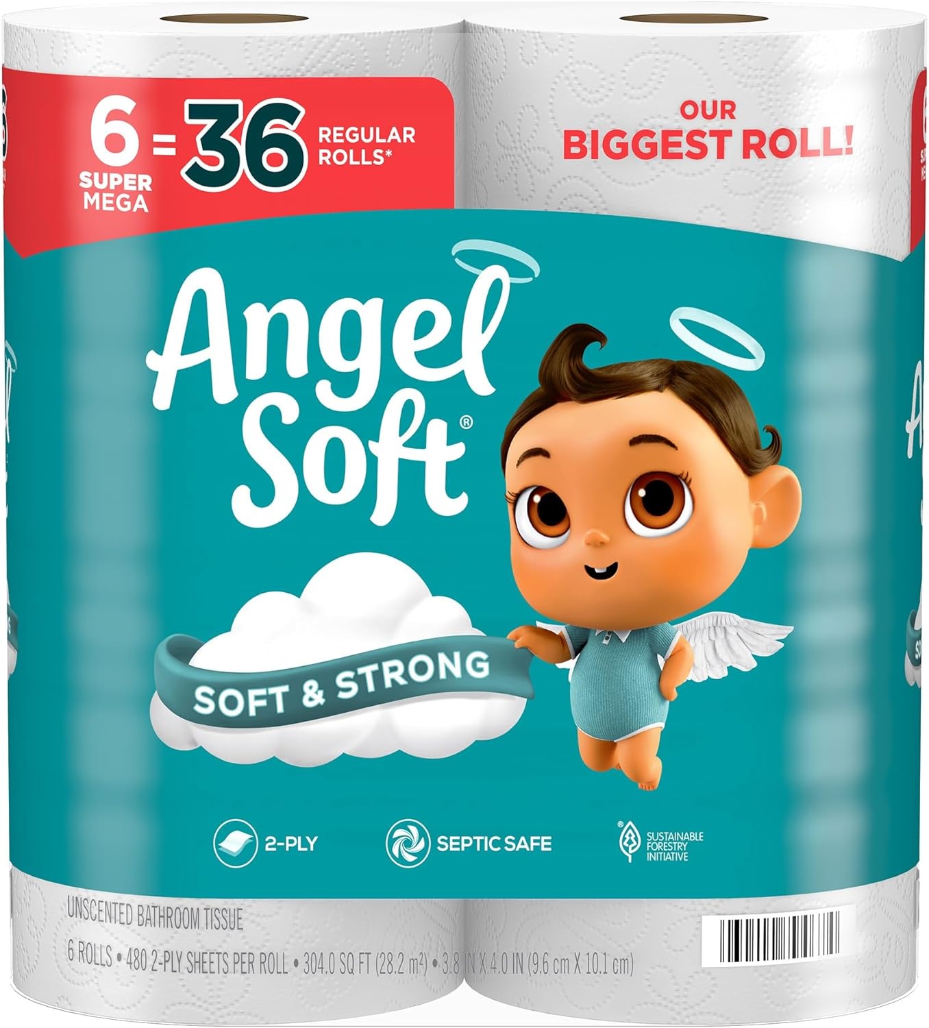 Angel Soft 6-Count Super Mega Rolls $6.54 Shipped at Amazon