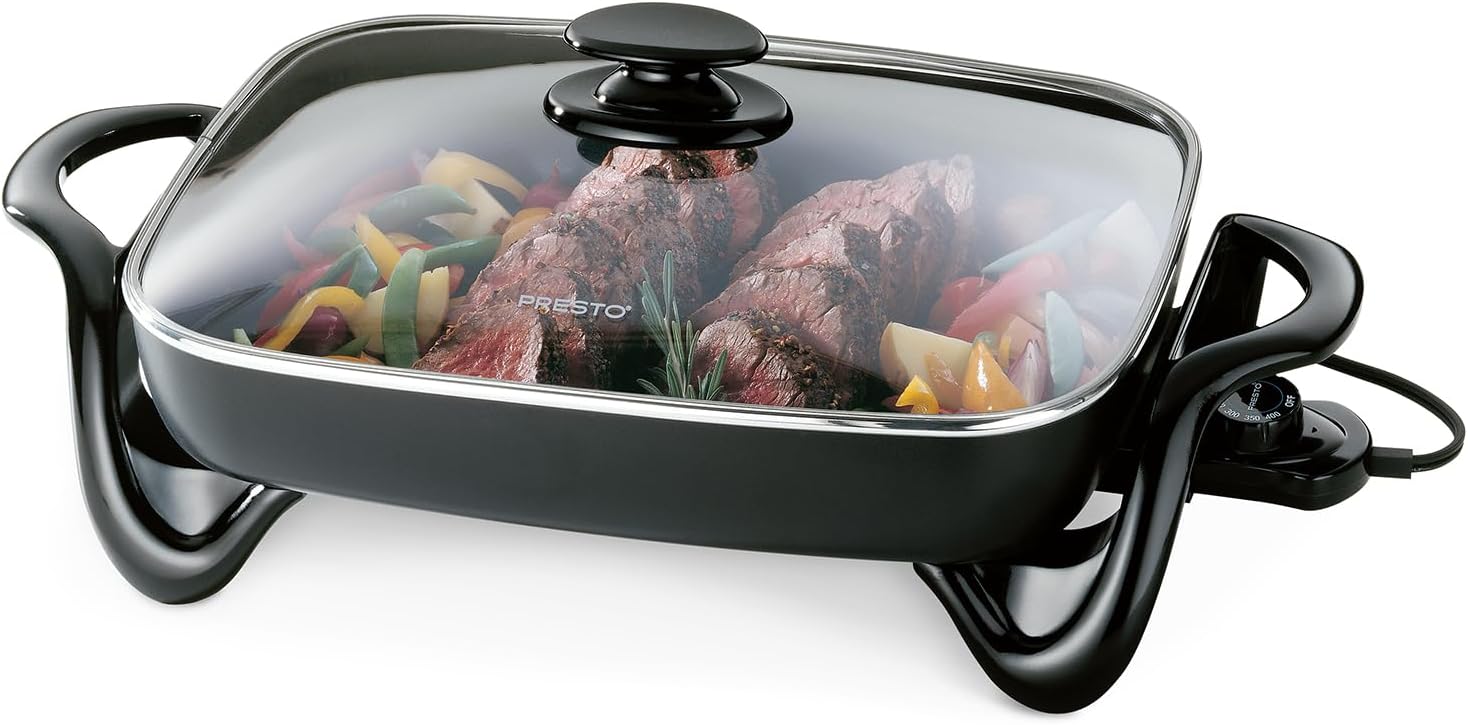 Presto 06852 16-Inch Electric Skillet with Glass Cover deal at Amazon