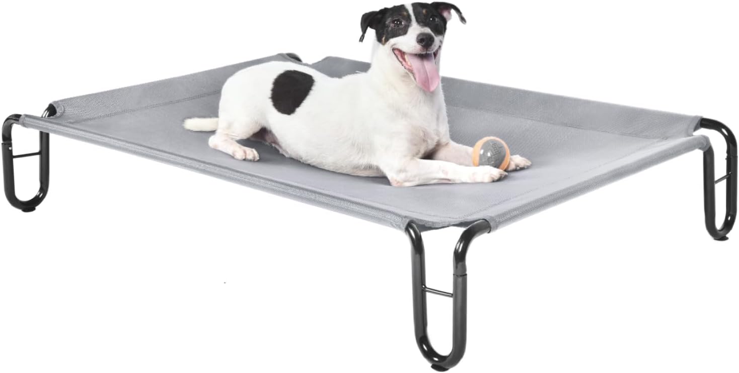Pettycare Elevated Outdoor Dog Bed - Medium Dog Cot, Waterpr deal at Amazon