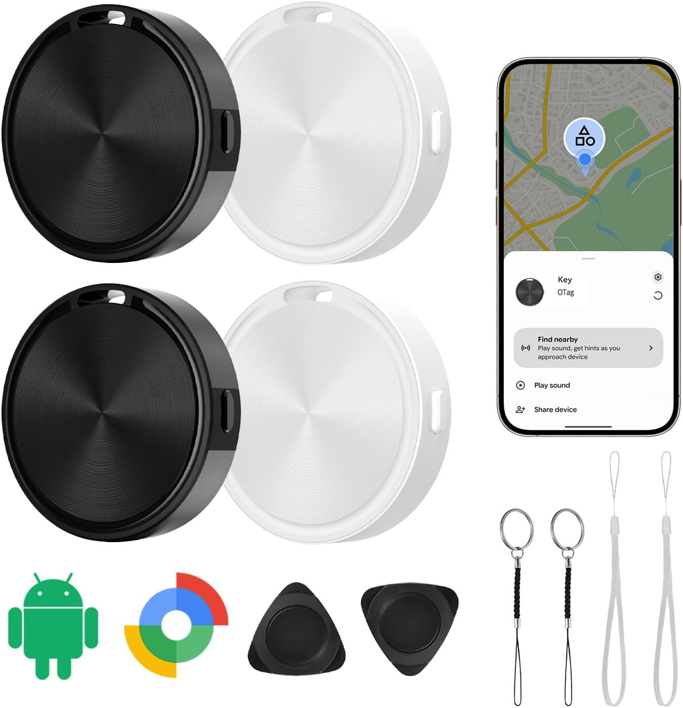 Android Tracker Tags Compatible with Google Find Hub App (An deal at Amazon