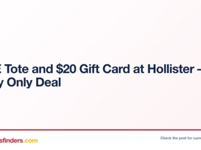 Hollister deal card