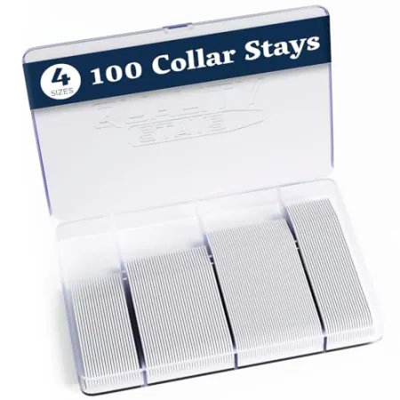 100-Piece Durable Plastic Collar Stays deal at Amazon