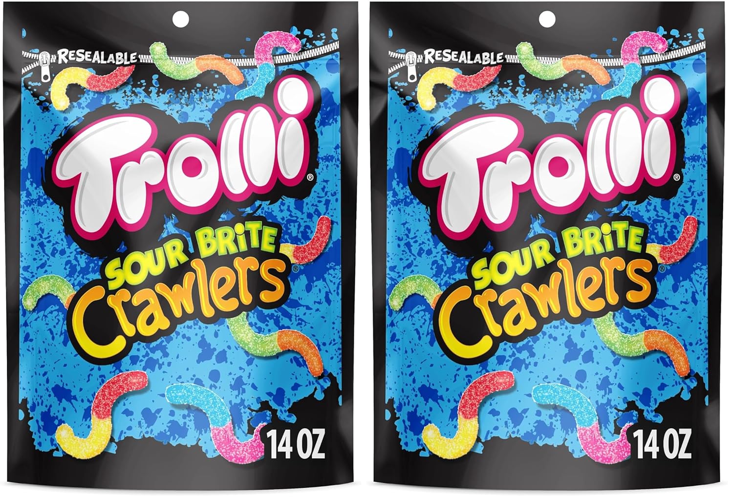 BIG 14oz Trolli Sour Brite Crawlers Bags 2 for