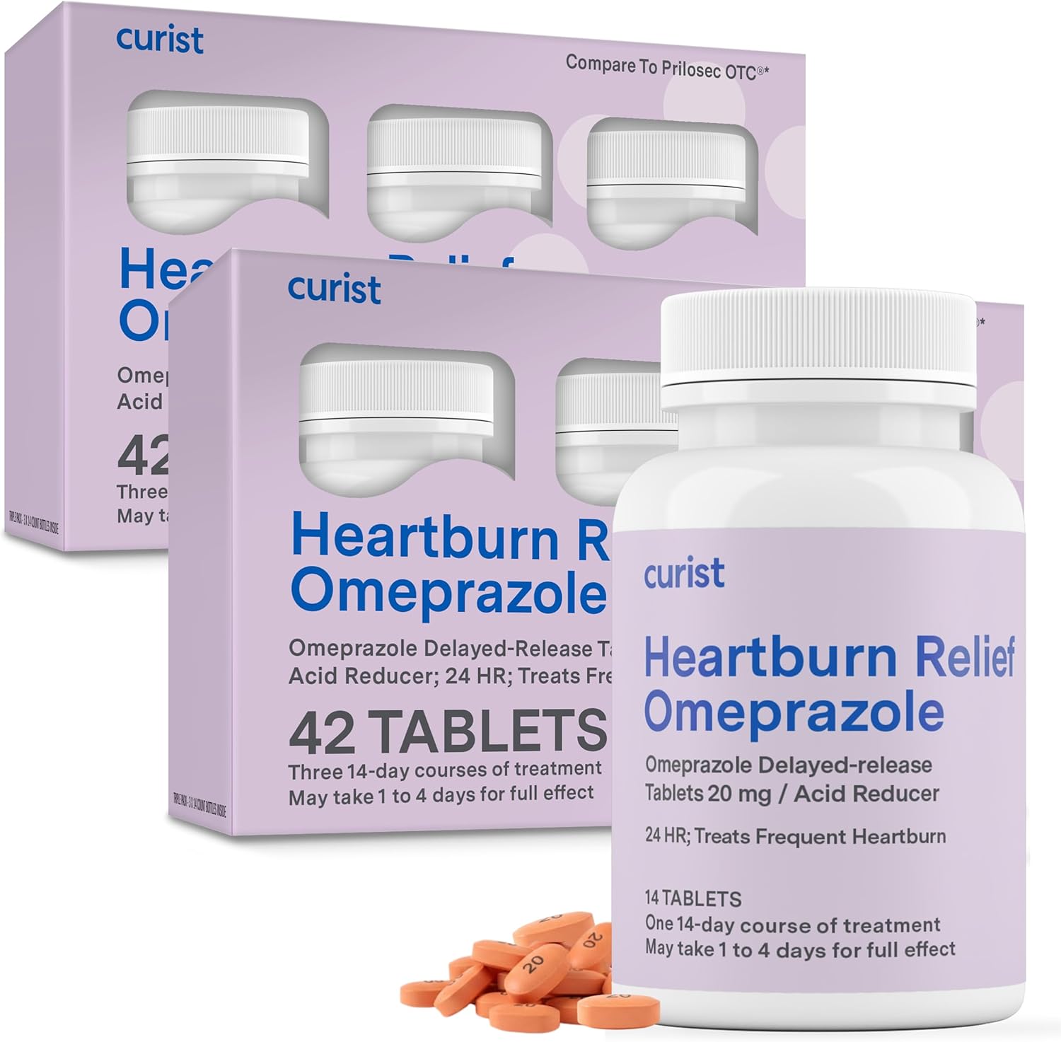 Curist Omeprazole 20mg Tablets Bulk Pack - 84Count Delayed-R deal at Amazon