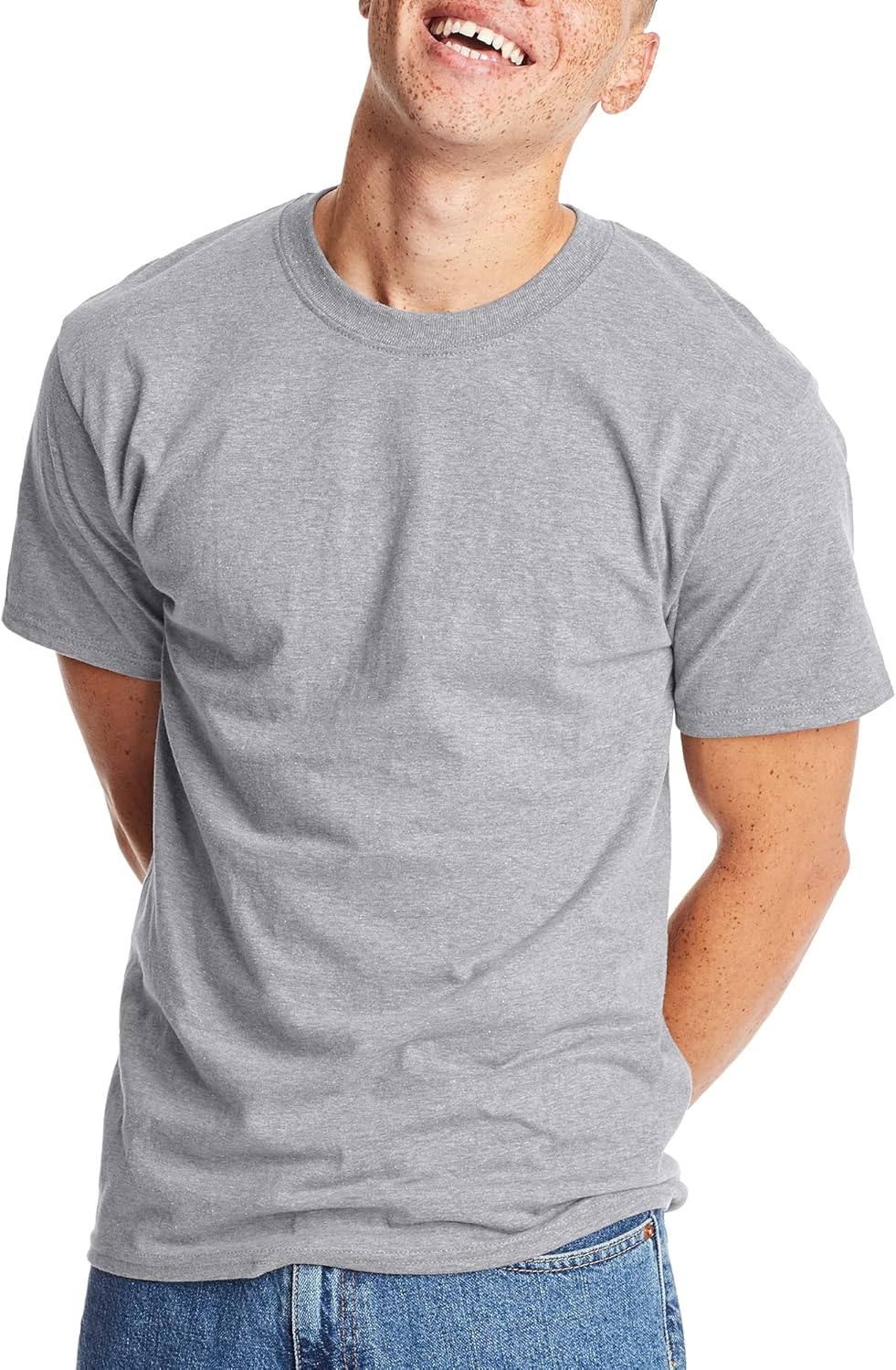 Hanes Mens Beefyt T-shirt, Heavyweight Cotton Crewneck Tee,  deal at Amazon