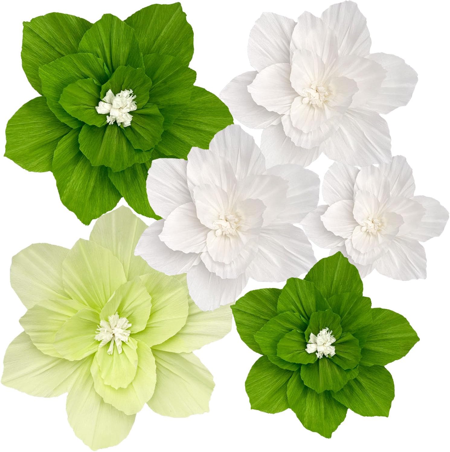 Erastom 6PCS Paper Flowers Artificial Wall Decor 3D Tissue P deal at Amazon