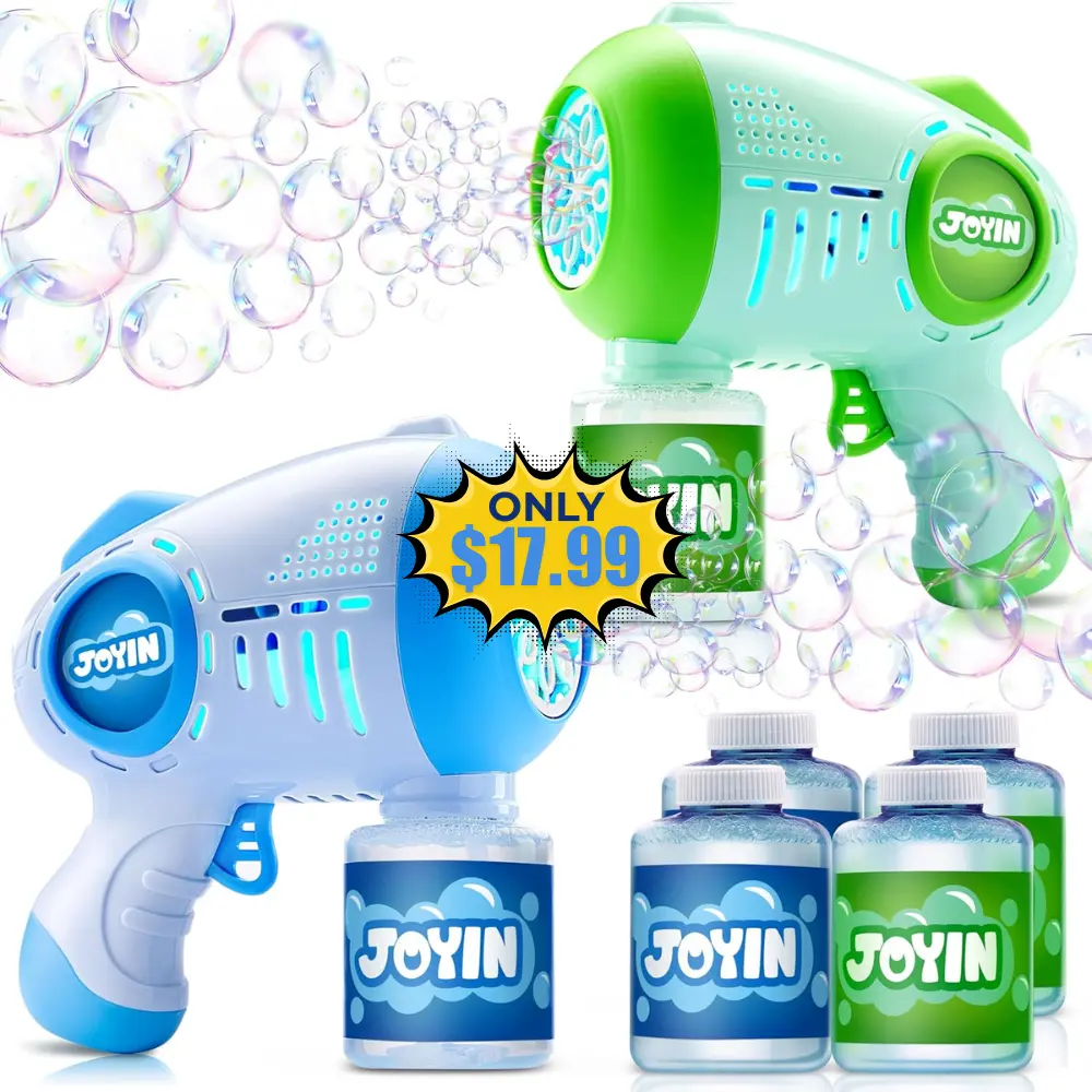 JOYIN 2 Kids Bubble Guns Deal: Save 31%