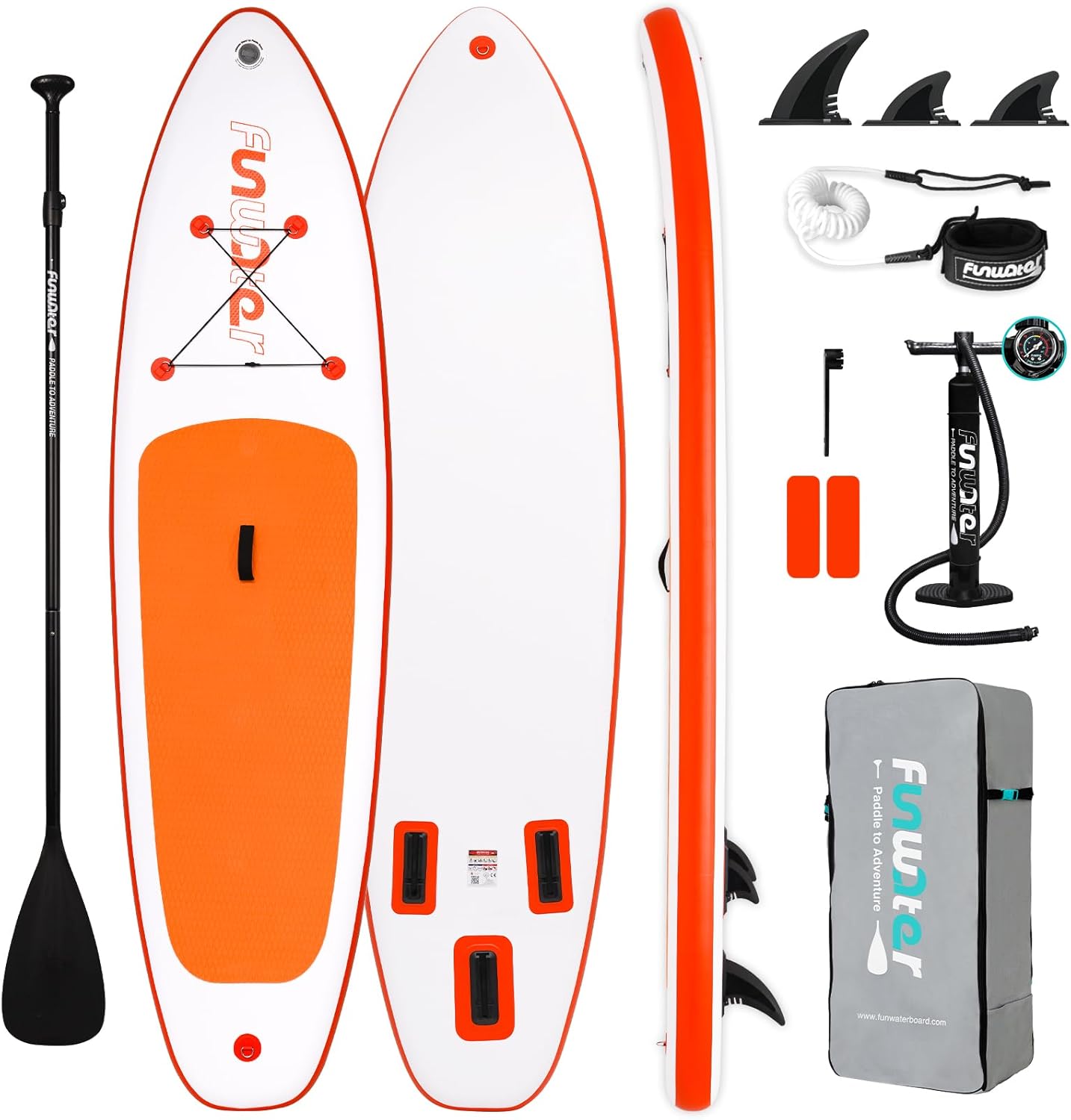 FunWater Inflatable Ultra-Light Stand Up Paddle Board Only