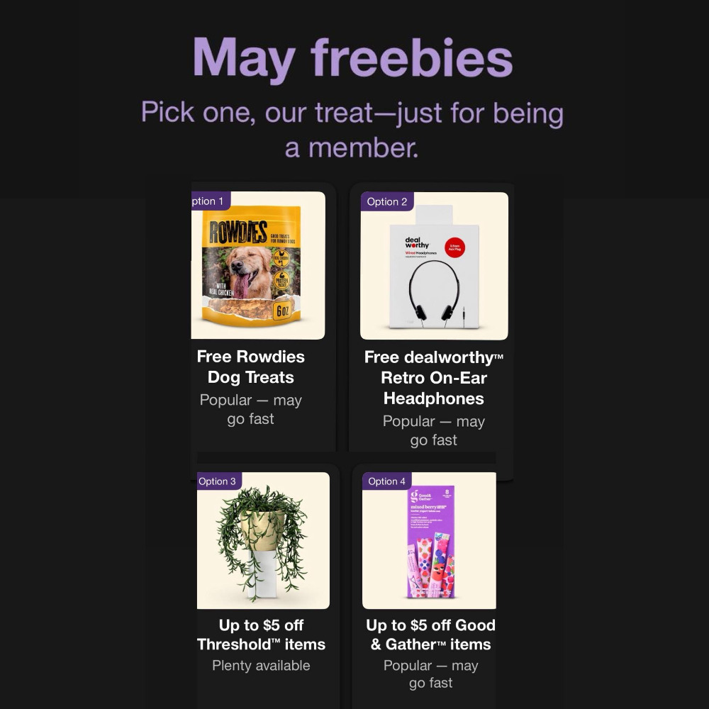Target 360 May Freebie: Choose Your Freebie at Target