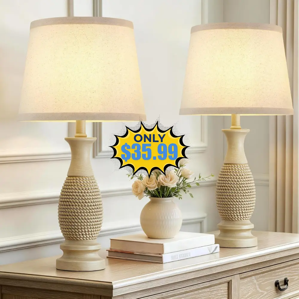 EJIAXIN Table Lamps Set of 2 Deal: Save $24