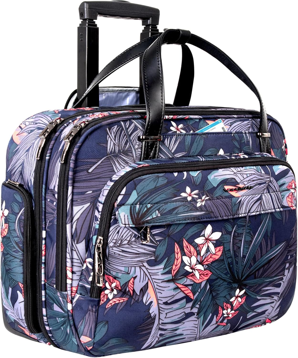 VANKEAN Rolling Laptop Bag Women with Wheels, Fits Up to 15. deal at Amazon