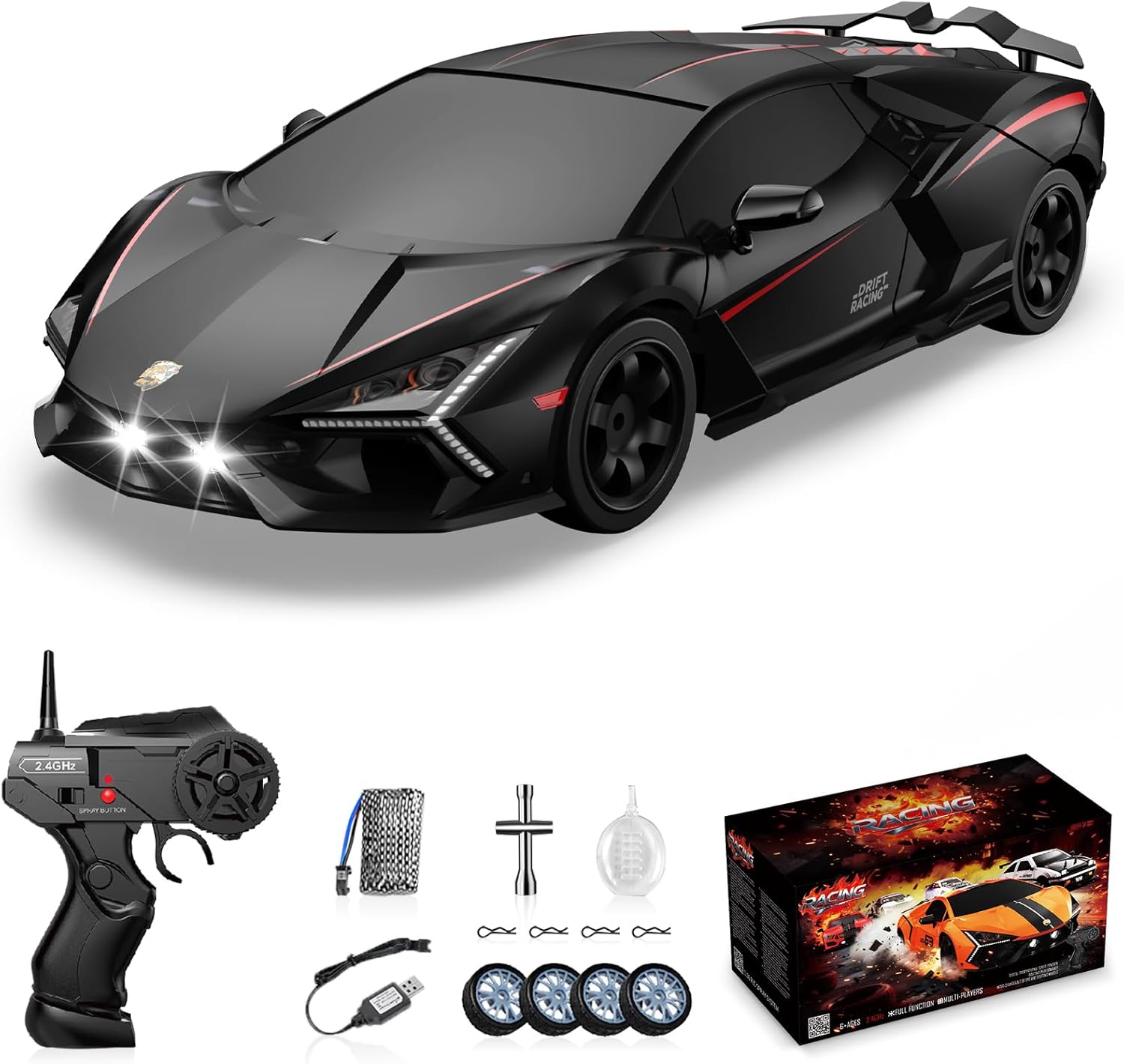 Sakeye RC Drift Car, Drifting RC Car 1/24 4WD Drift Cars Rem deal at Amazon