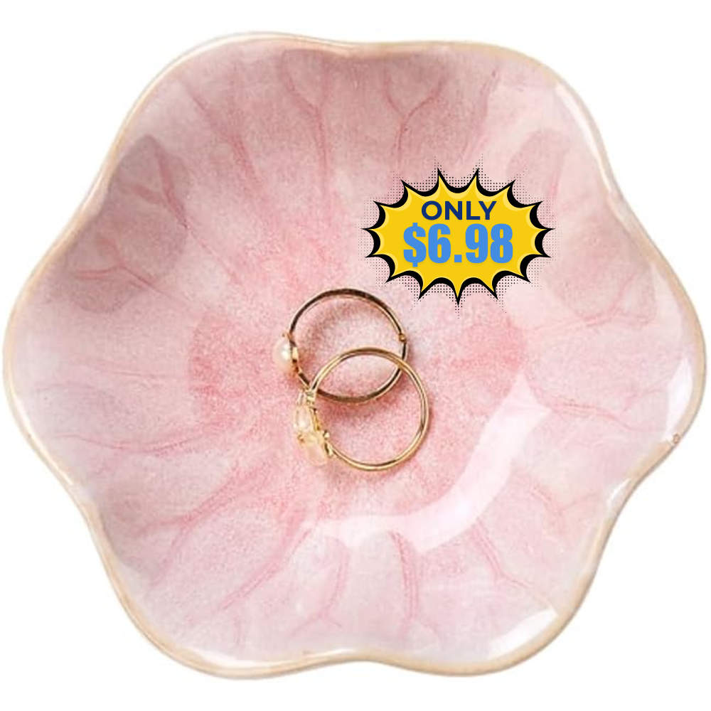 JAMEND CLXP Lotus Leaf Shape Ring Tray Deal: Save 36%