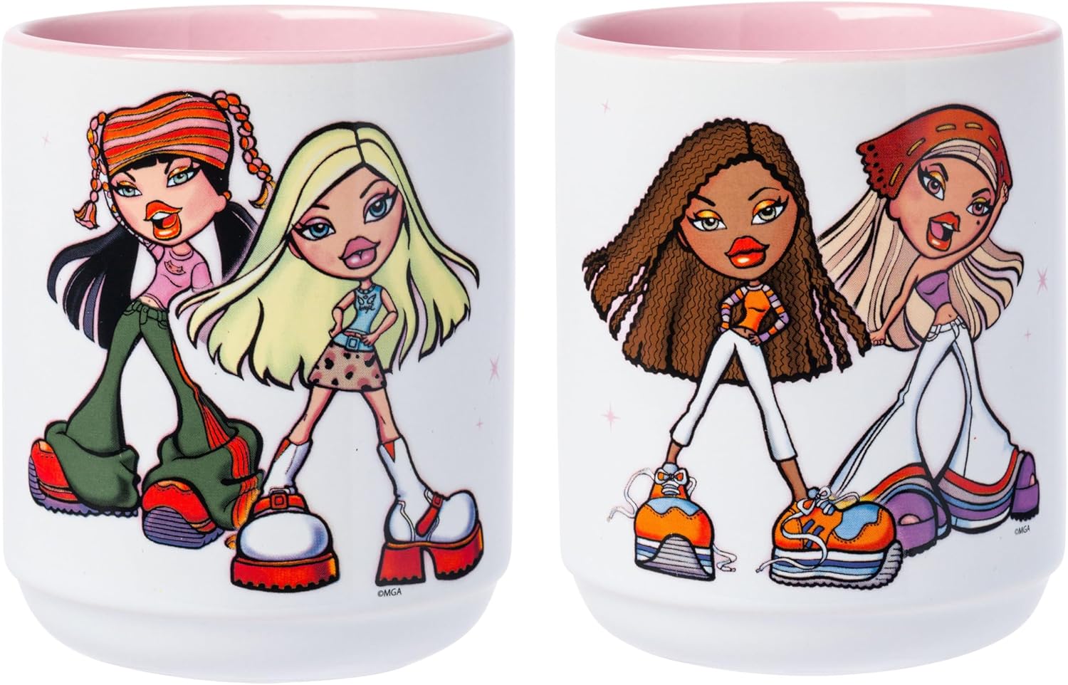 $6.xx Silver Buffalo Bratz 2 Pack Ceramic Tea Cup Set 12 oz at Am