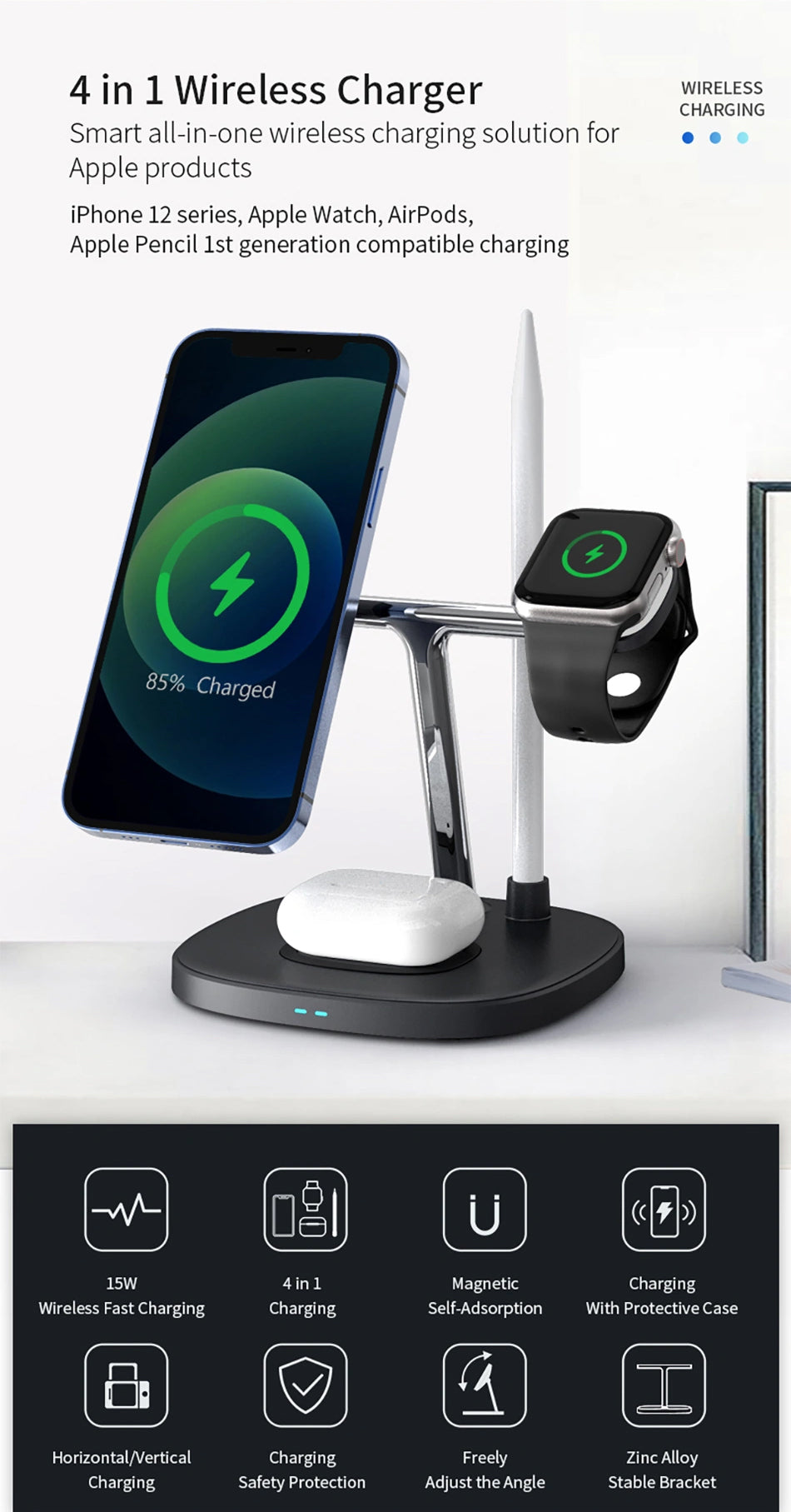 SEORT 4-in-1 Wireless Charger just $19.99 at Walmart