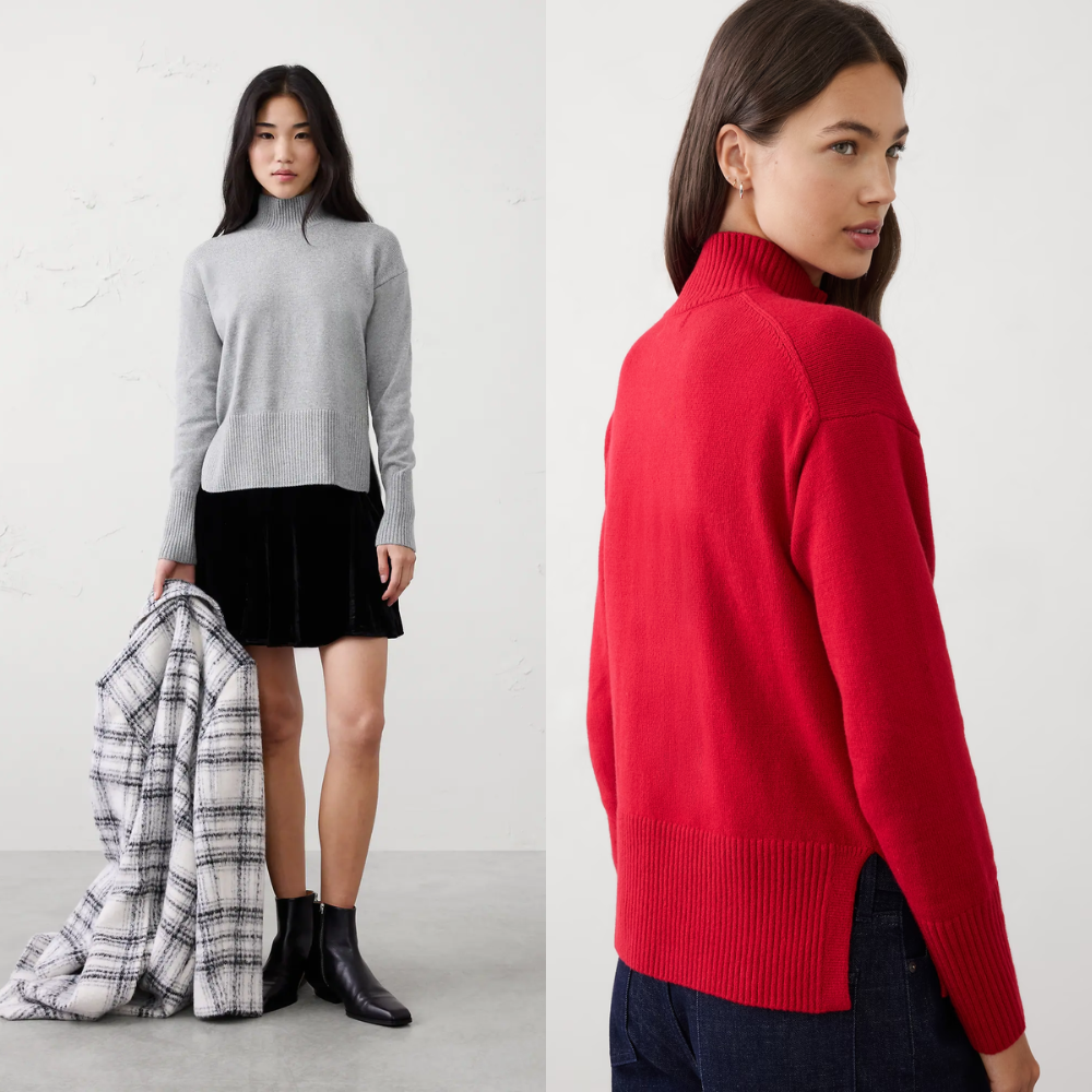 Perfectly Soft Turtleneck Sweater Deal: Save 50% at Banana Republic Factory