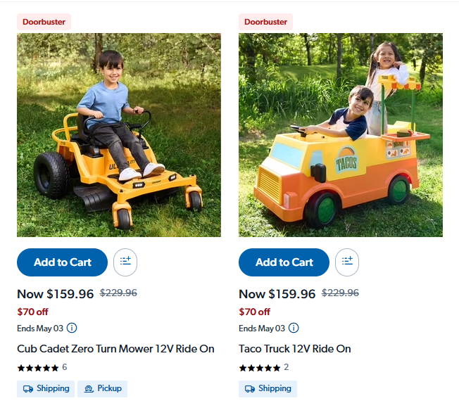 Kids Ride-On Toys Sale at Sam’s Club: Save Big