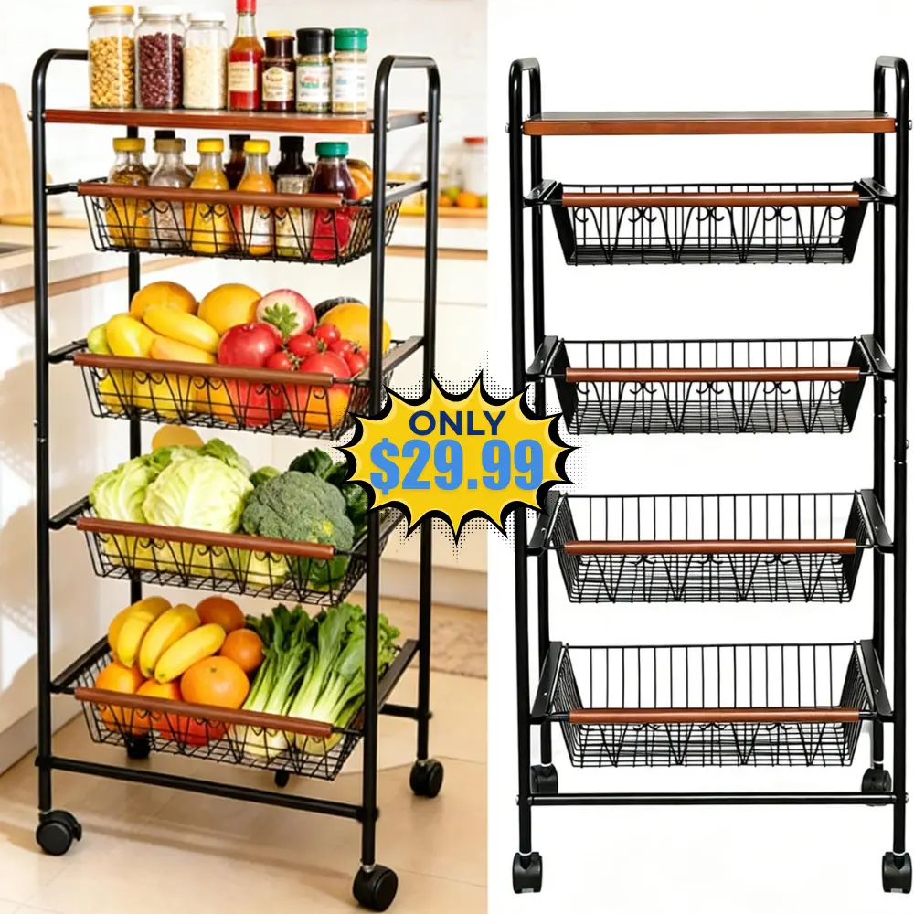 5-Tier Vegetable Stand Rack Deal: Use Promo Code W7K8F3FK