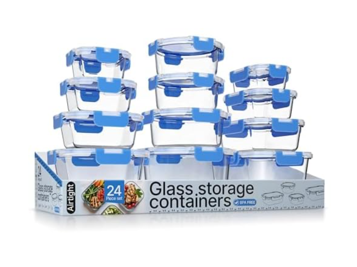 Bakken Borosilicate Glass Storage Containers 24 Pieces Deal at Woot: Save $16