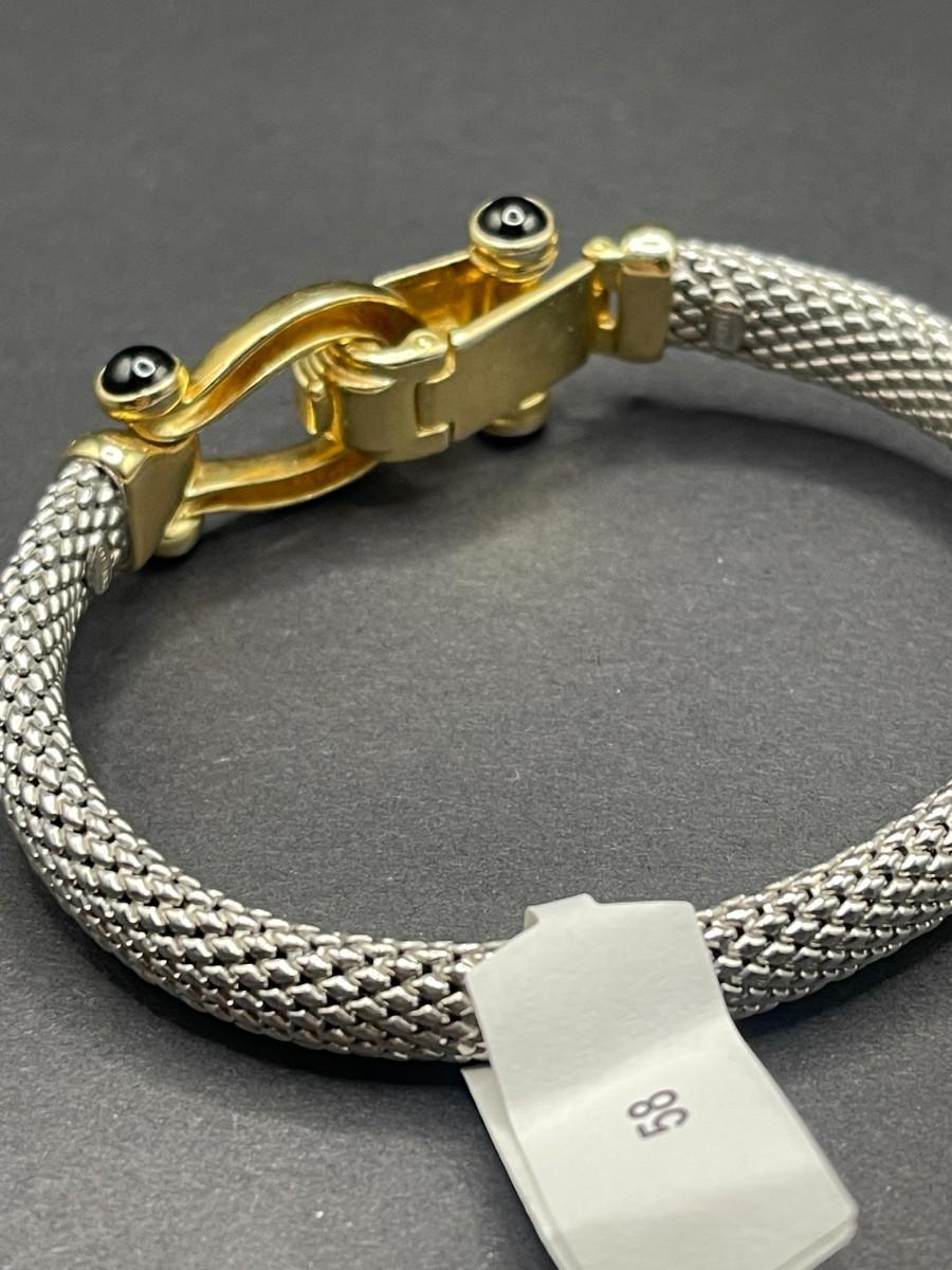 Italian Gold Mesh Bangle Bracelet Deal at Macy’s: $49.99