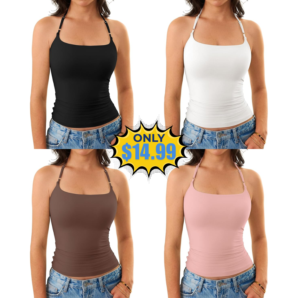 GKBK Women’s Halter Tank Top Deal: Save at Store