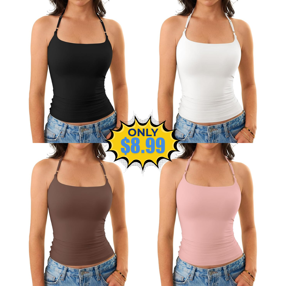 GKBK Women’s Halter Tank Top Deal: Save at Store