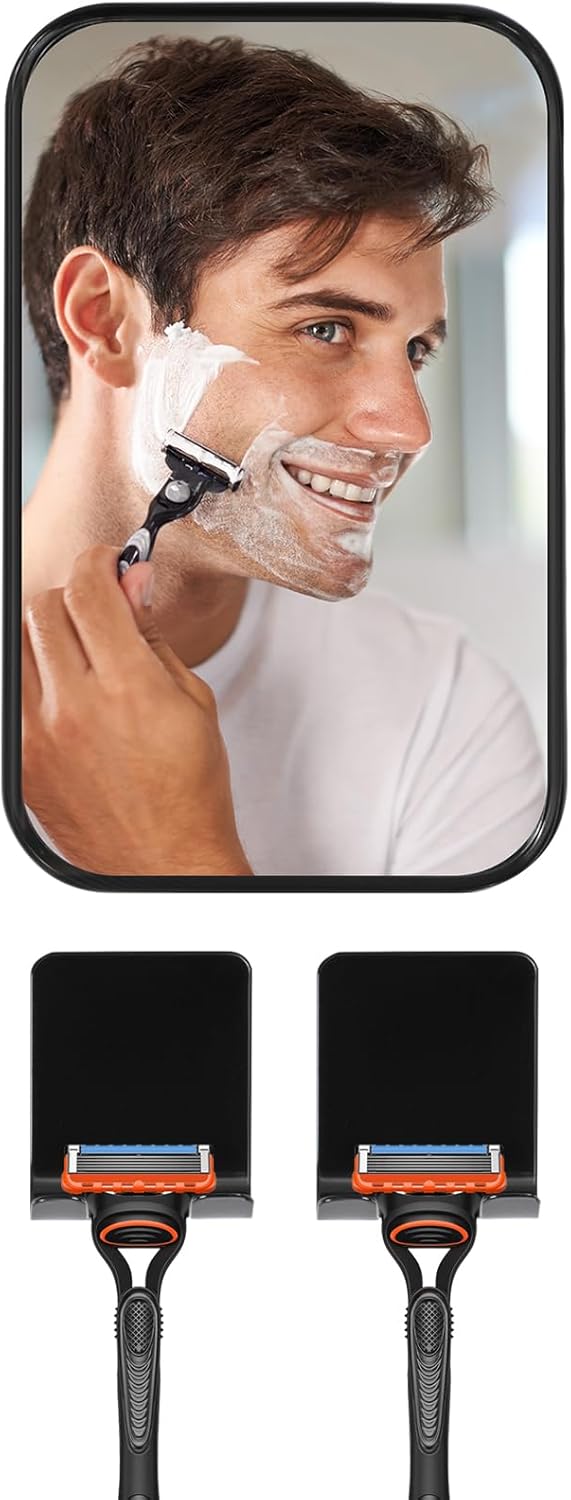 Fgmiawmist Shower Mirror Anti-Fog Shaving Mirror 4.1 * 6.5 Inch A