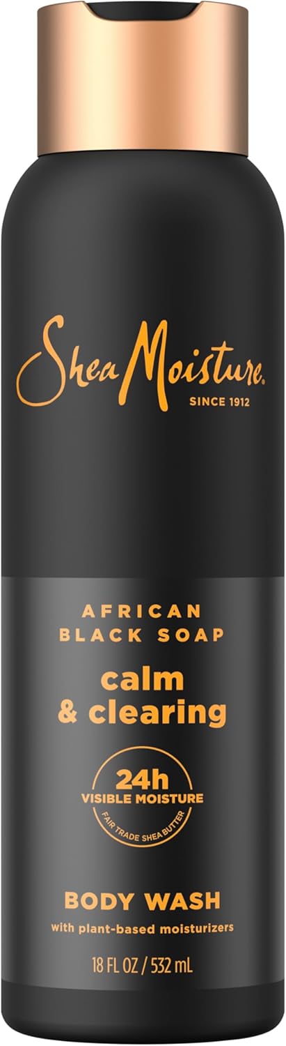 SheaMoisture African Black Soap Body Wash Calm and clearing body