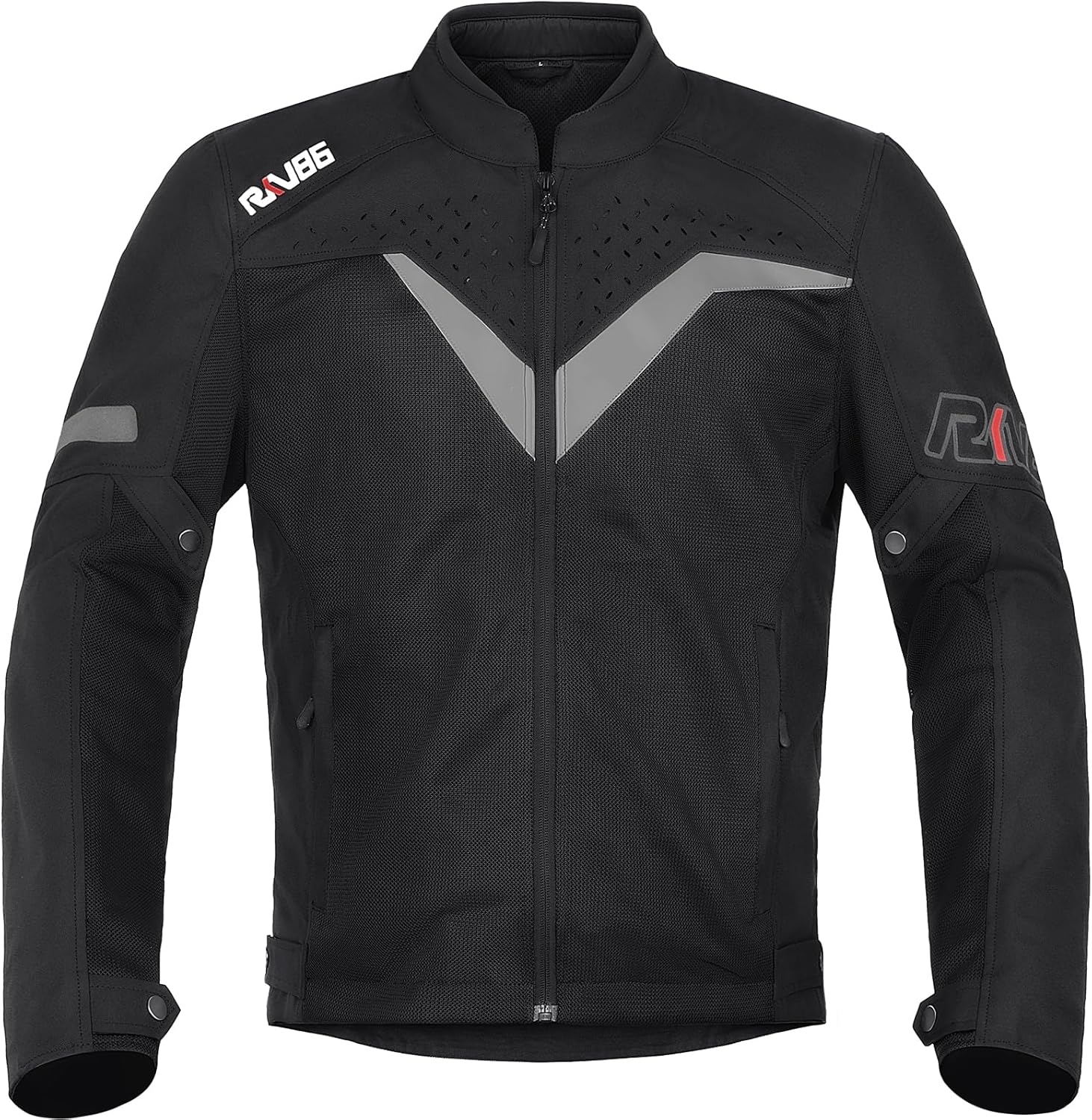RKV86 Mesh Motorcycle Jacket for Men, Motorbike Riding Jacket wit