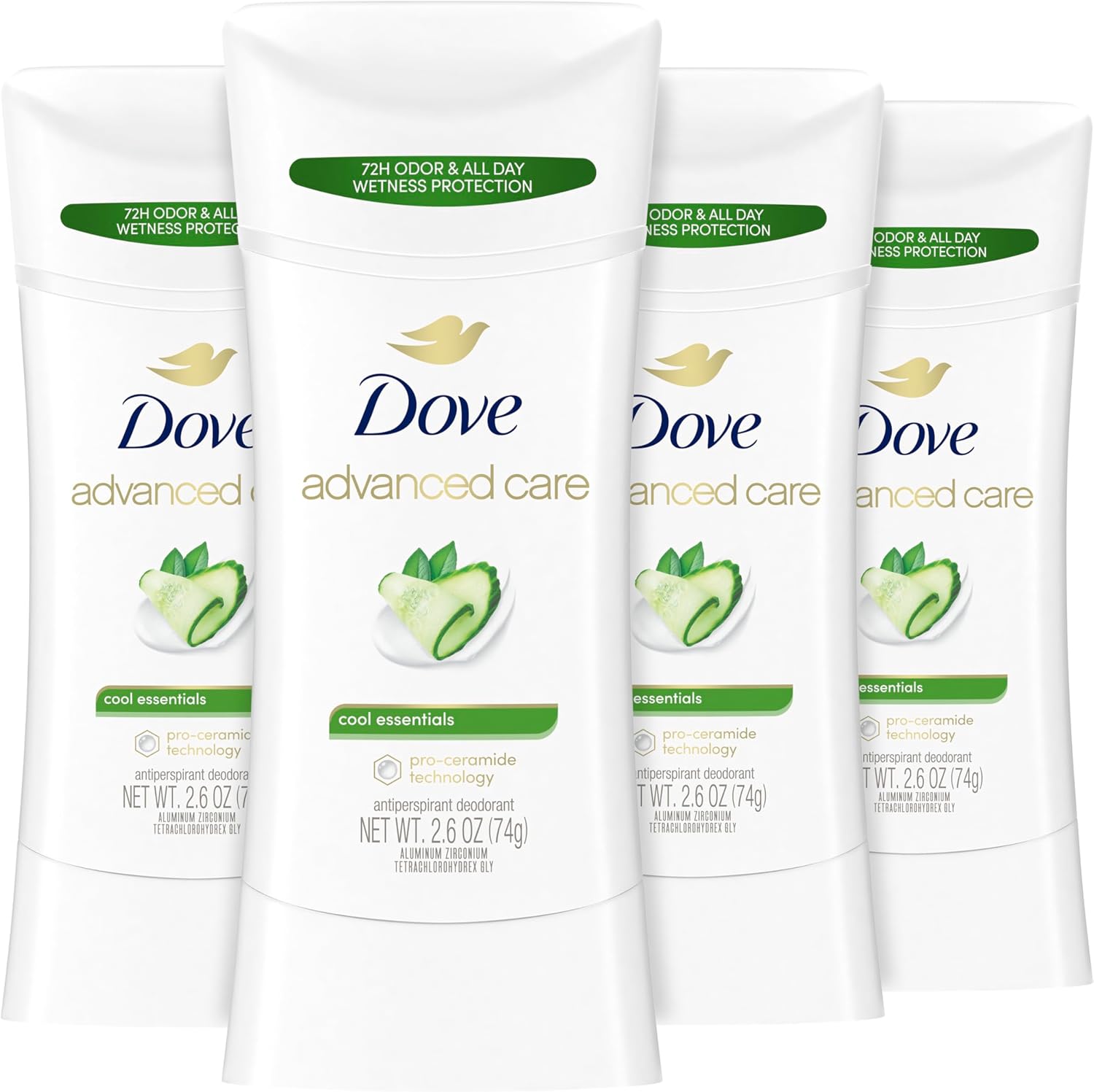 Dove Advanced Care Antiperspirant Deodorant 4-pack Just $12.xx on