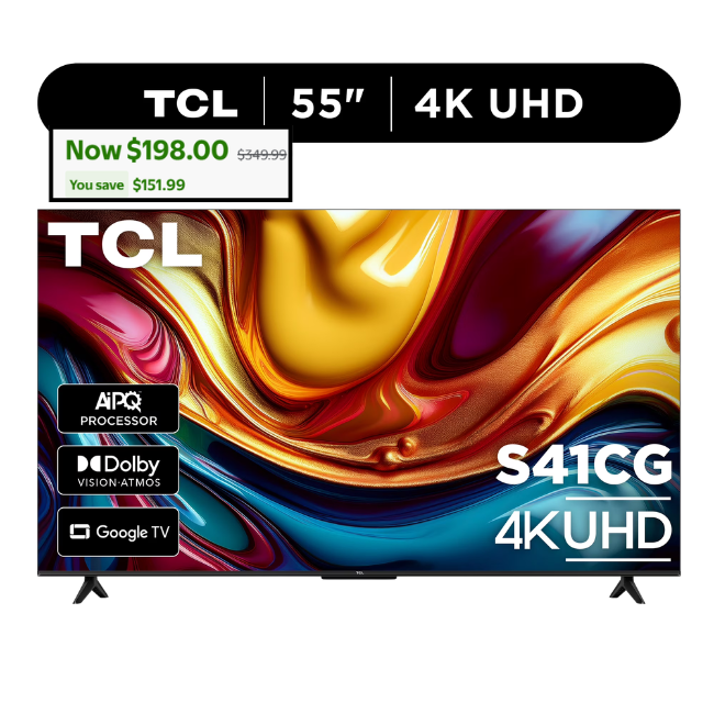 TCL 55″ LED Smart Google TV Deal: Save $159.99 at Walmart