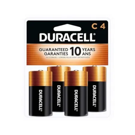 4-Count DURACELL Coppertop C Batteries $4.74 at Amazon