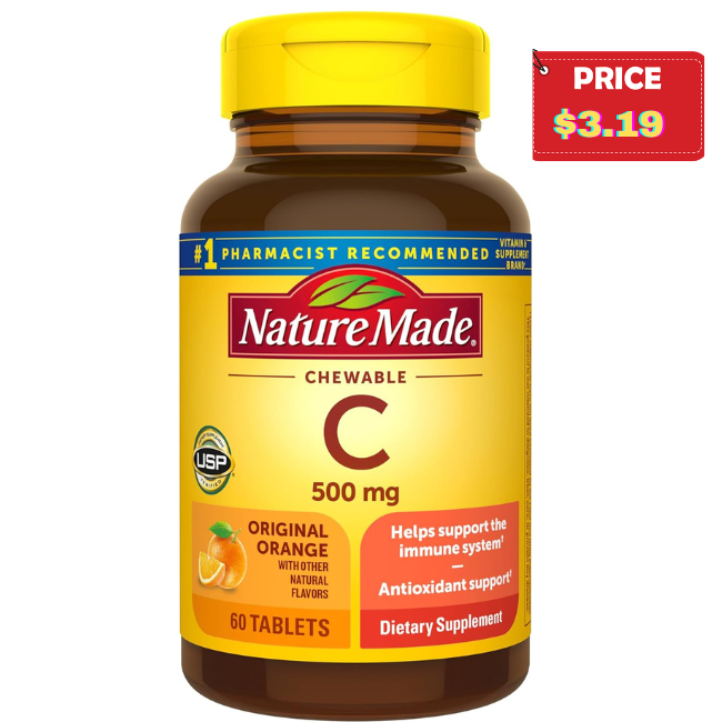 Chewable Vitamin C 500 mg Deal: Save 40%