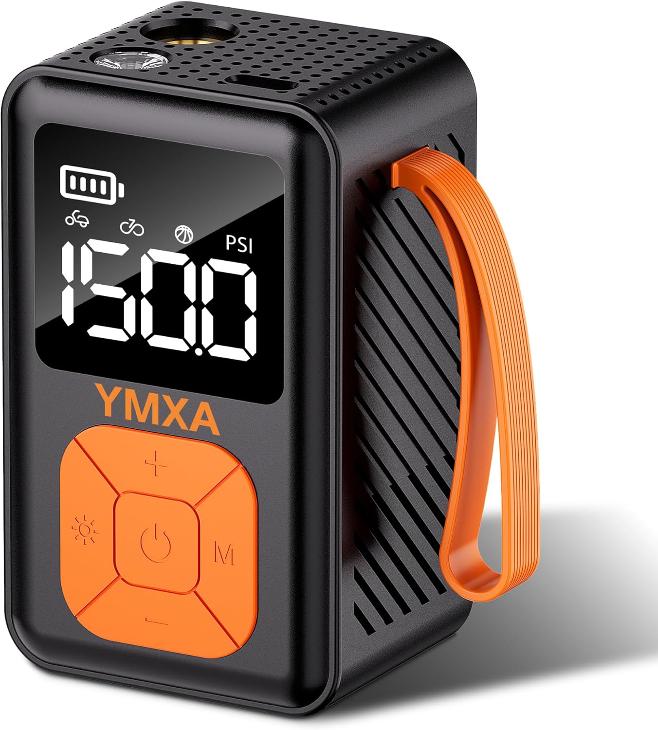 150 PSI Mini Bike Pump – Auto-Stop & Digital Gauge, Air Pump for