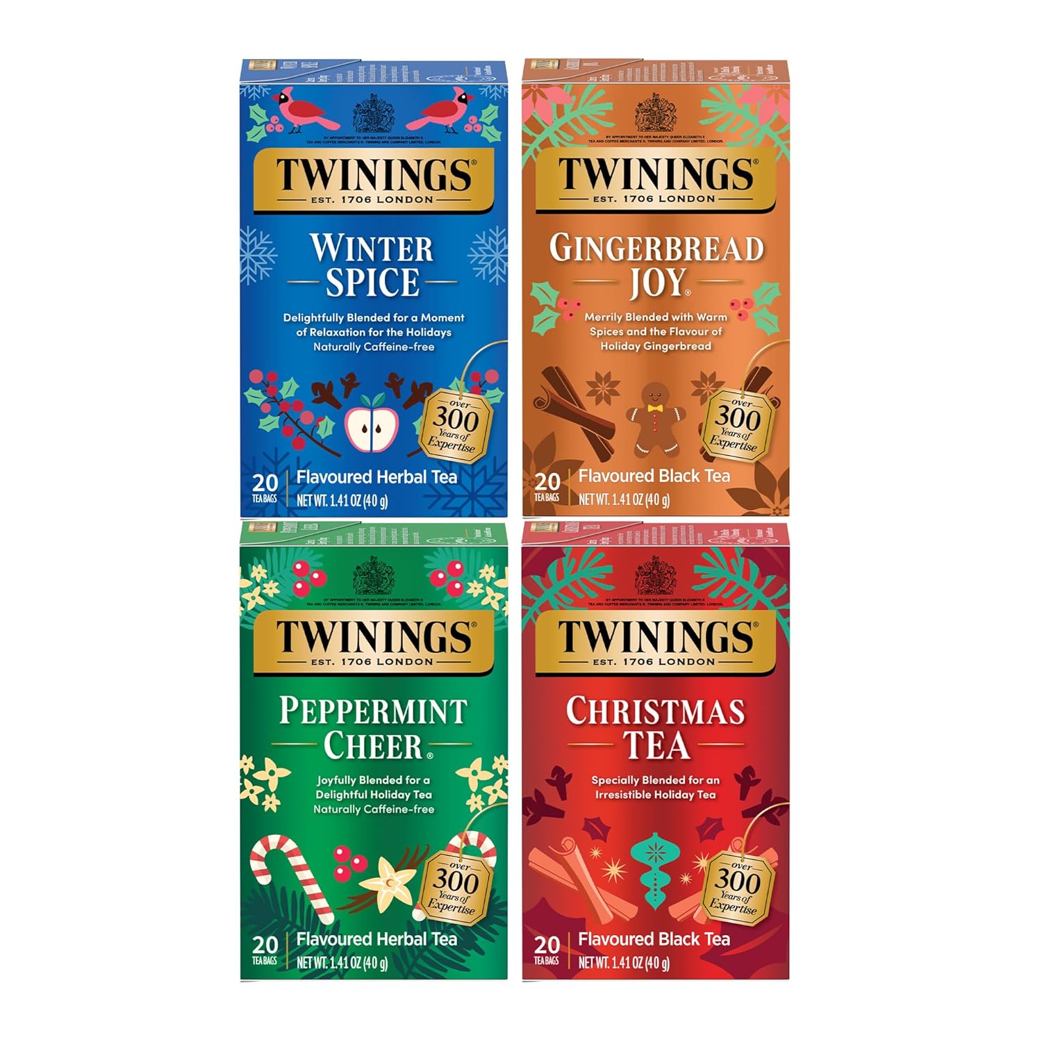 $11.xx Twinings Holiday Variety Pack Tea Bags 80 Count at Amazon