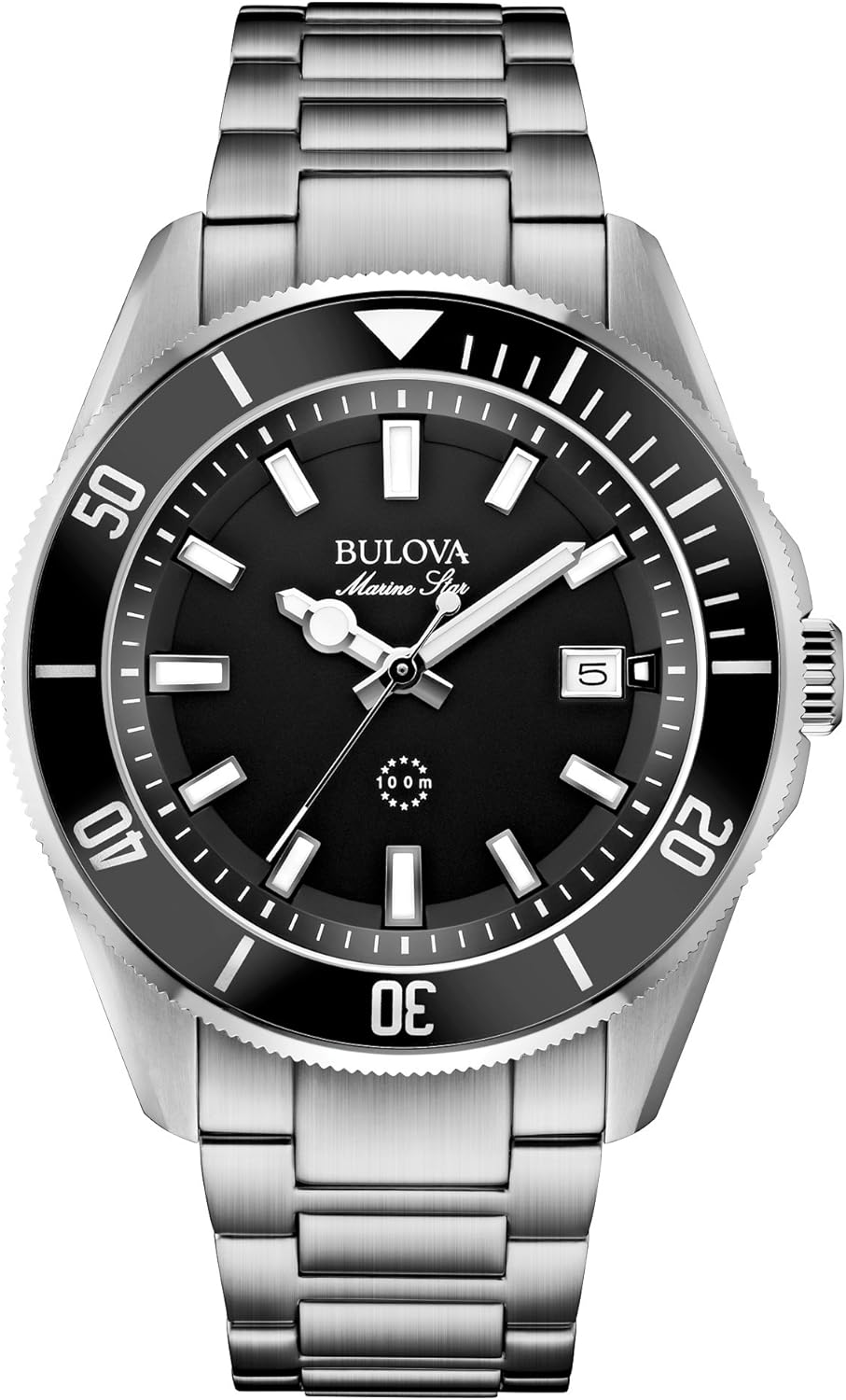 Bulova Men's Marine Star 'Series B' Stainless Steel 3-Hand C deal at Amazon