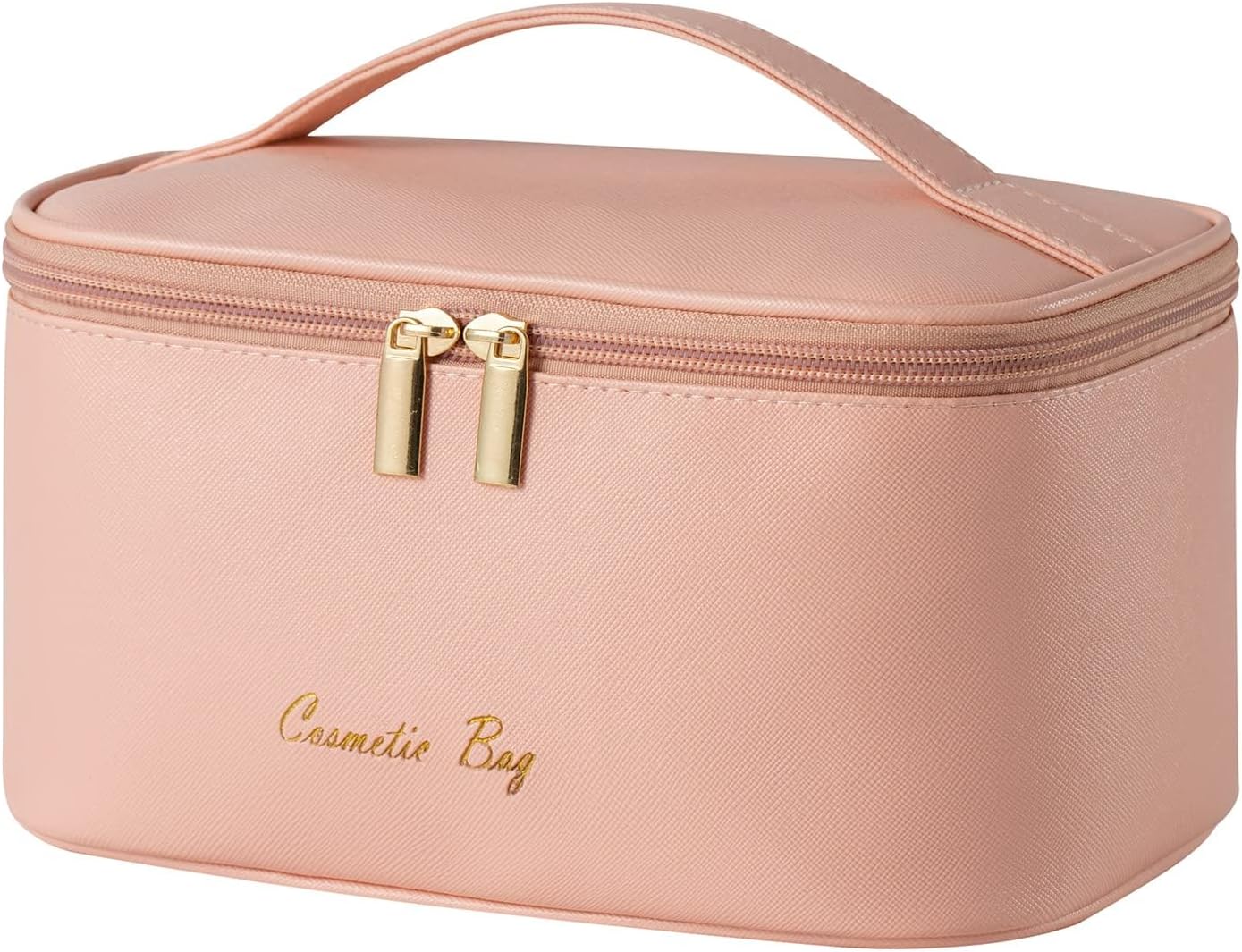 KITENROM Makeup Bag Portable Travel Cosmetic Bag with Brush  deal at Amazon