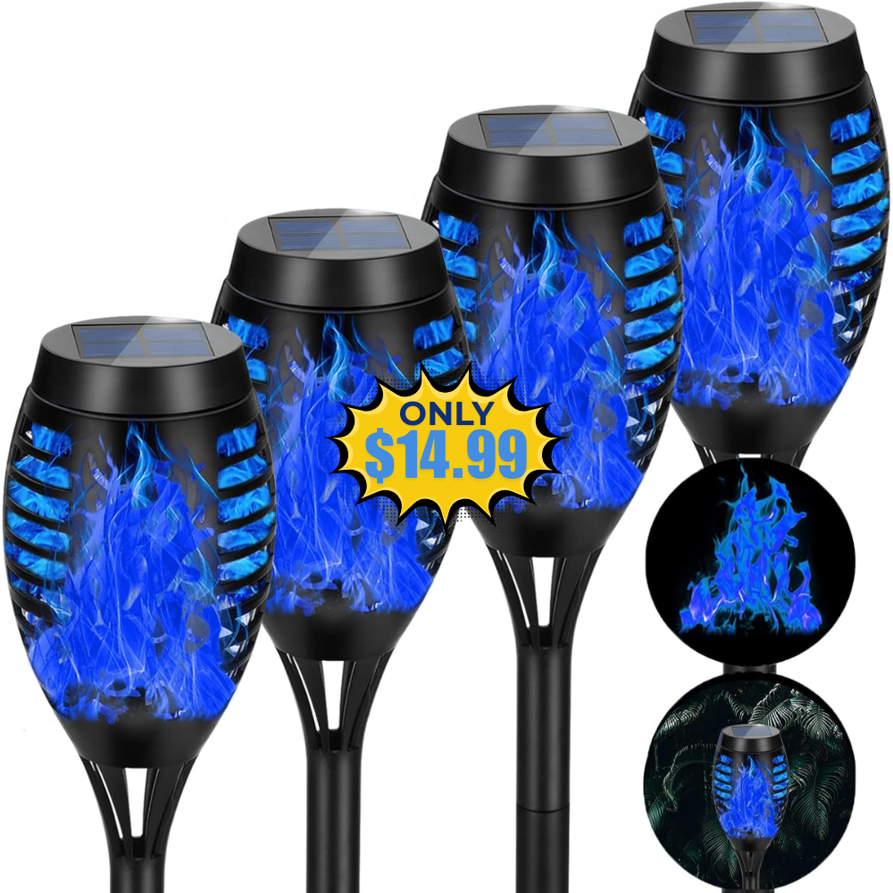 4 Pack Solar Torch Lights Promo: Get Amazing Discount