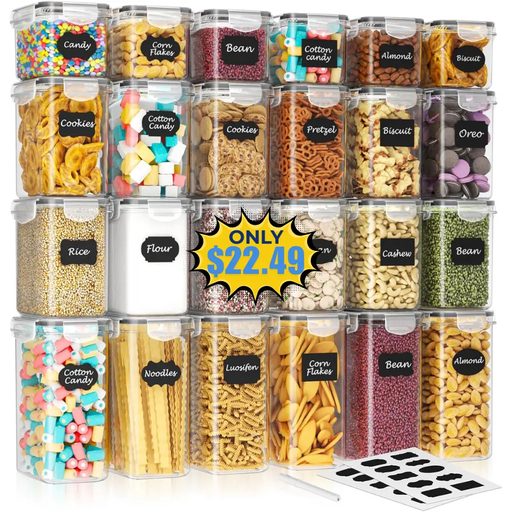 SNSLXH Airtight Food Storage Containers Deal: Save 50%