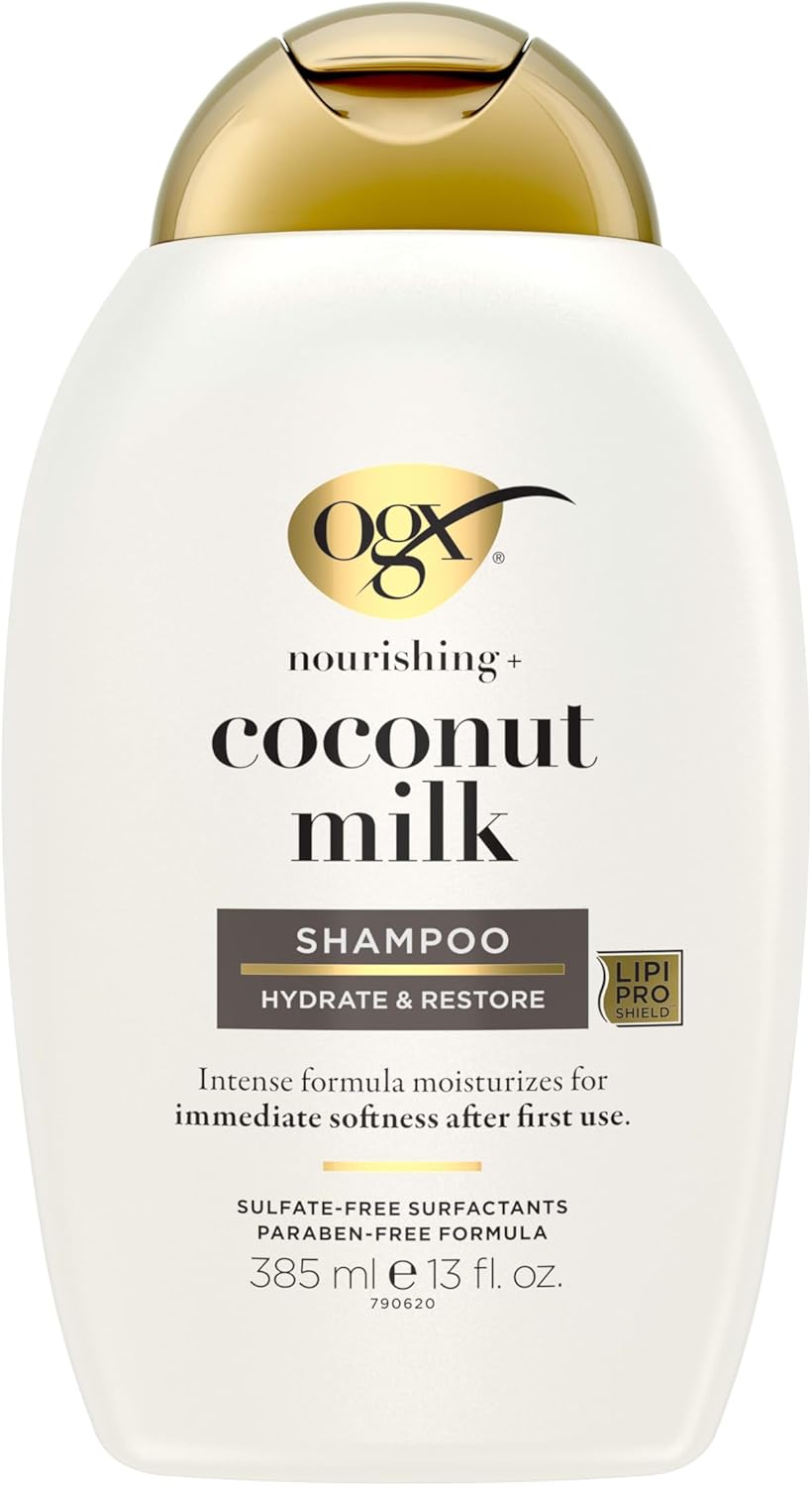 OGX Nourishing + Coconut Milk Moisturizing Shampoo, Hydrating & R