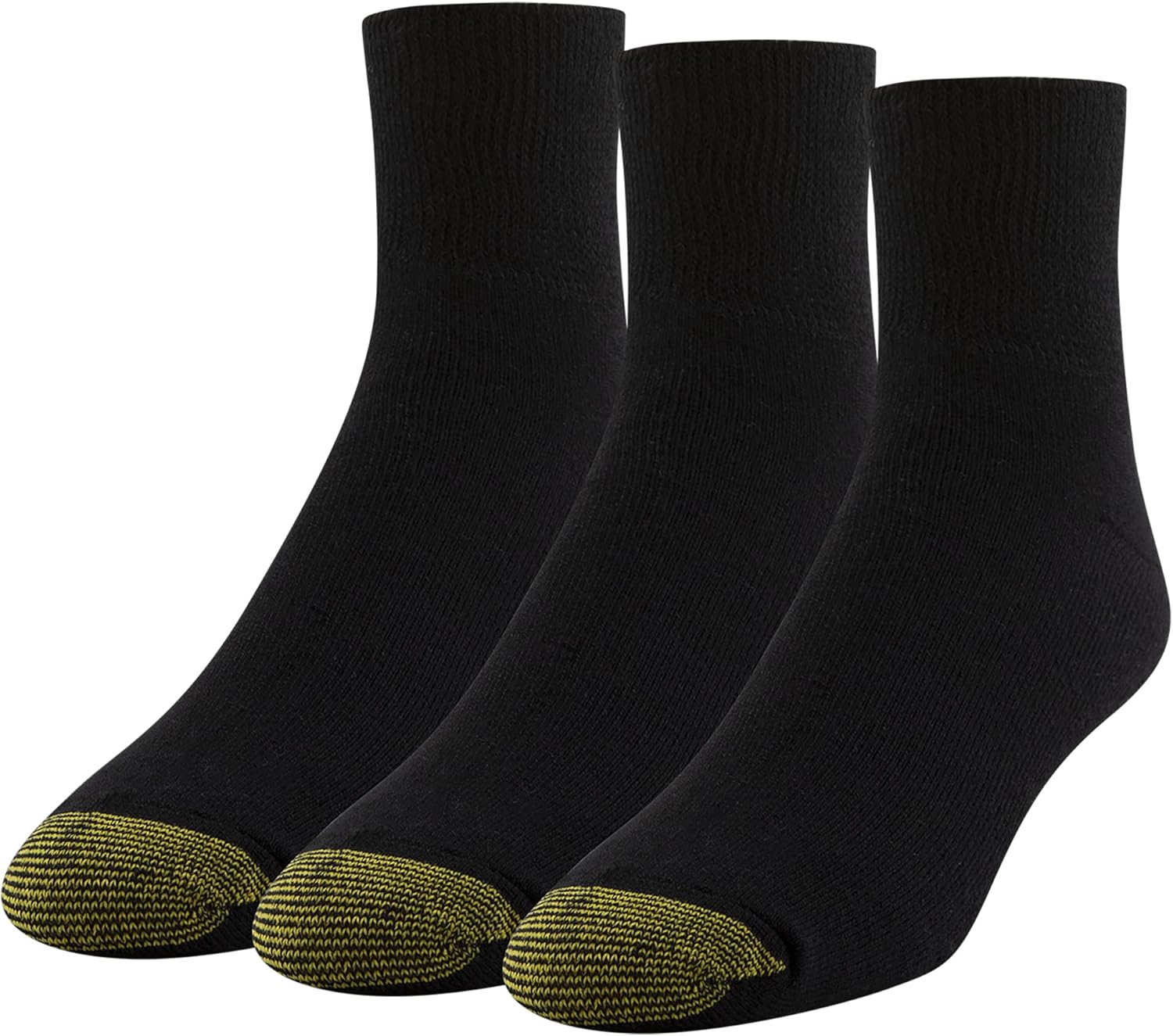 GOLDTOE Men's Non Binding Ankle Socks, Multipairs, Black (3- deal at Amazon
