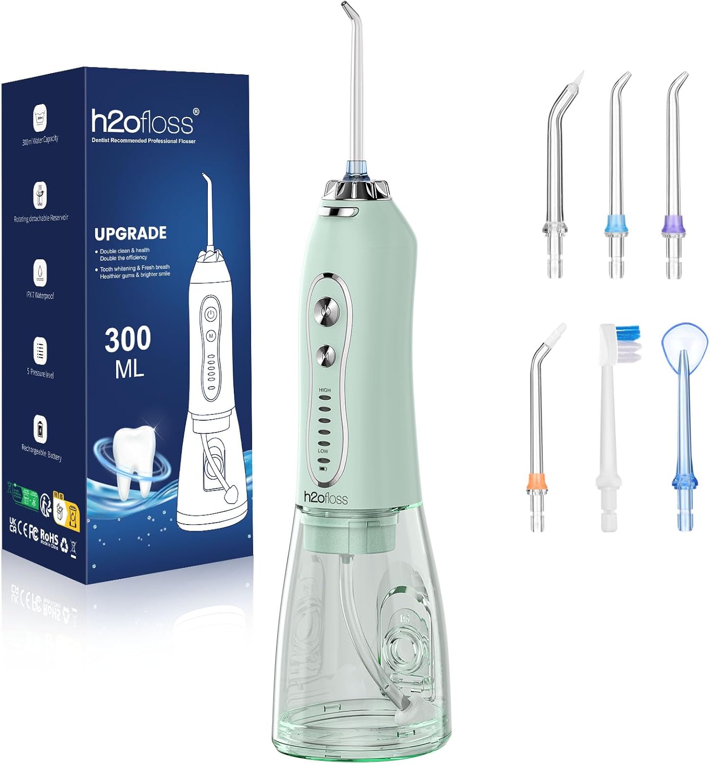 H2ofloss Water Dental Flosser Teeth Pick: Portable Cordless  deal at Amazon