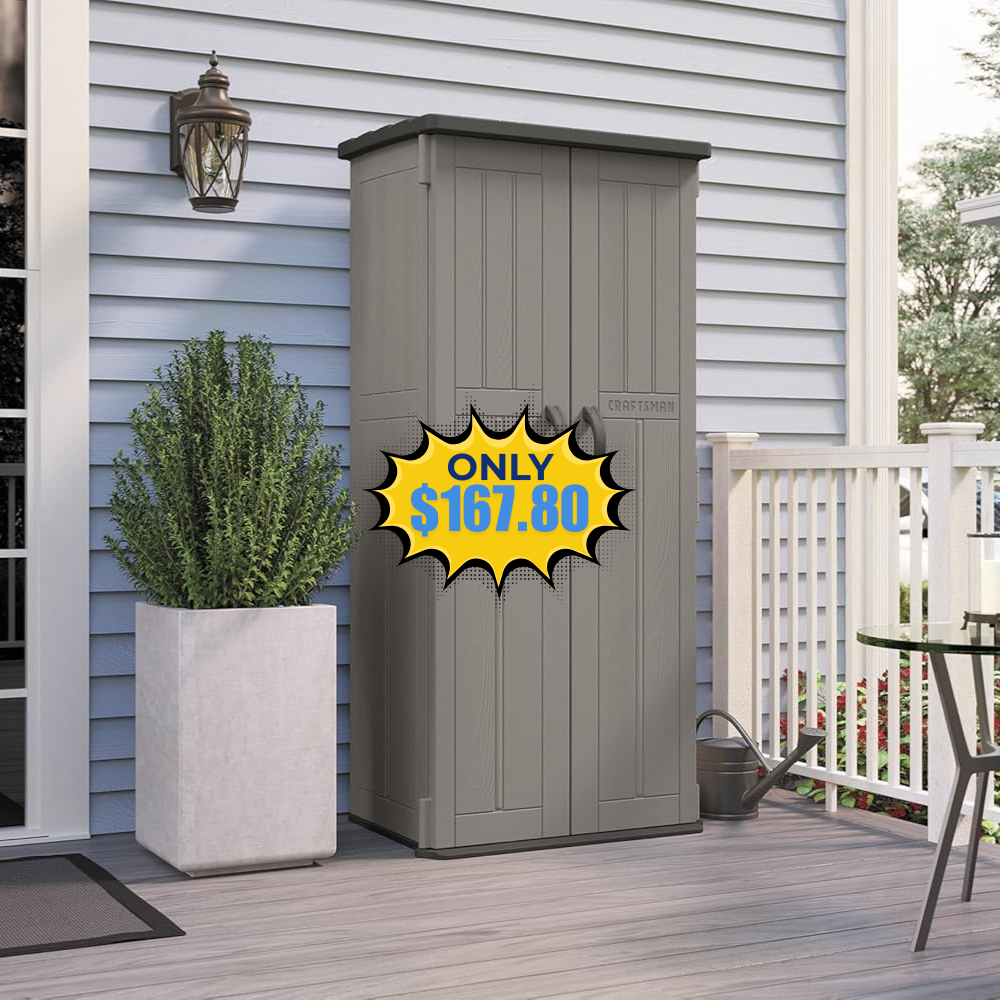 Craftsman Vertical Storage Shed Deal: Save 33%