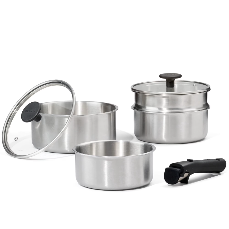 Carote 7 Pcs Stainless Steel Saucepan Set Deal: Save $35 at Walmart