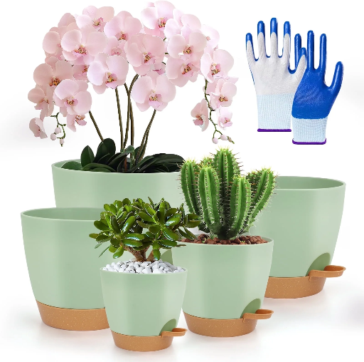 Walmart Patio & Garden Pick: PHANCIR 5-Pack Self Watering Plant P