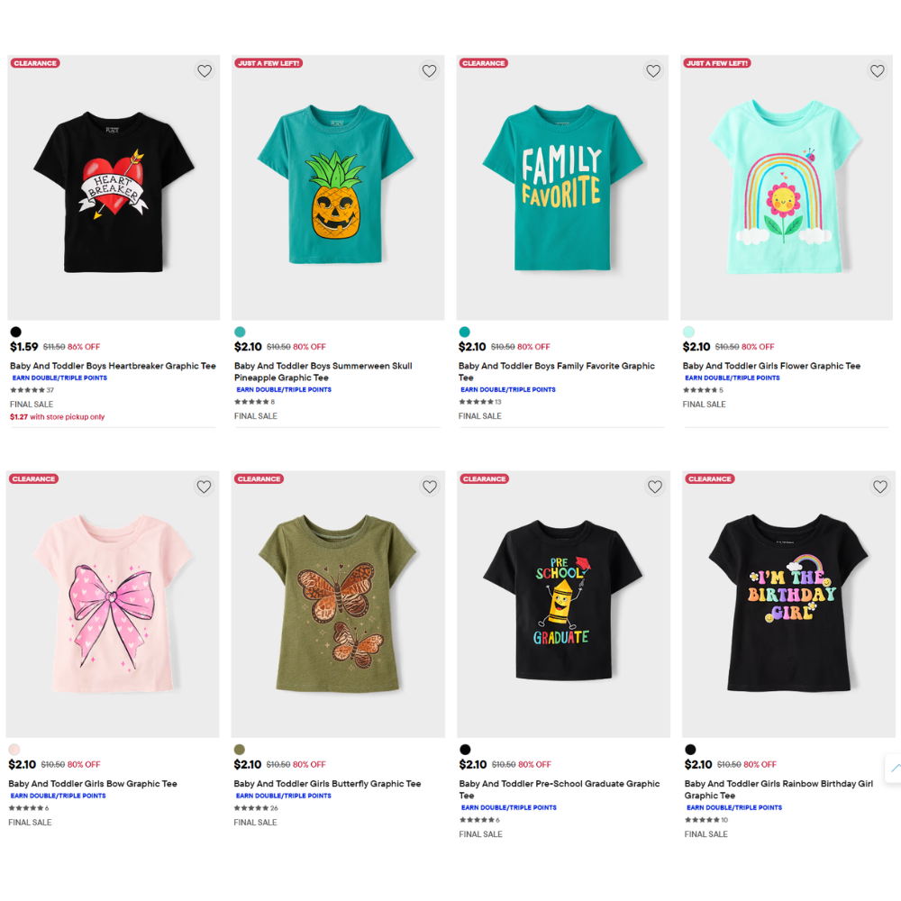 Kids Clothing Clearance Sale: Up to 85% Off at The Children’s Place