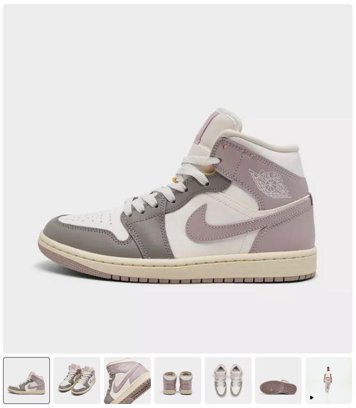 Women’s Air Jordan Retro 1 Mid Casual Shoes Deal: Save 50% at Finish Line